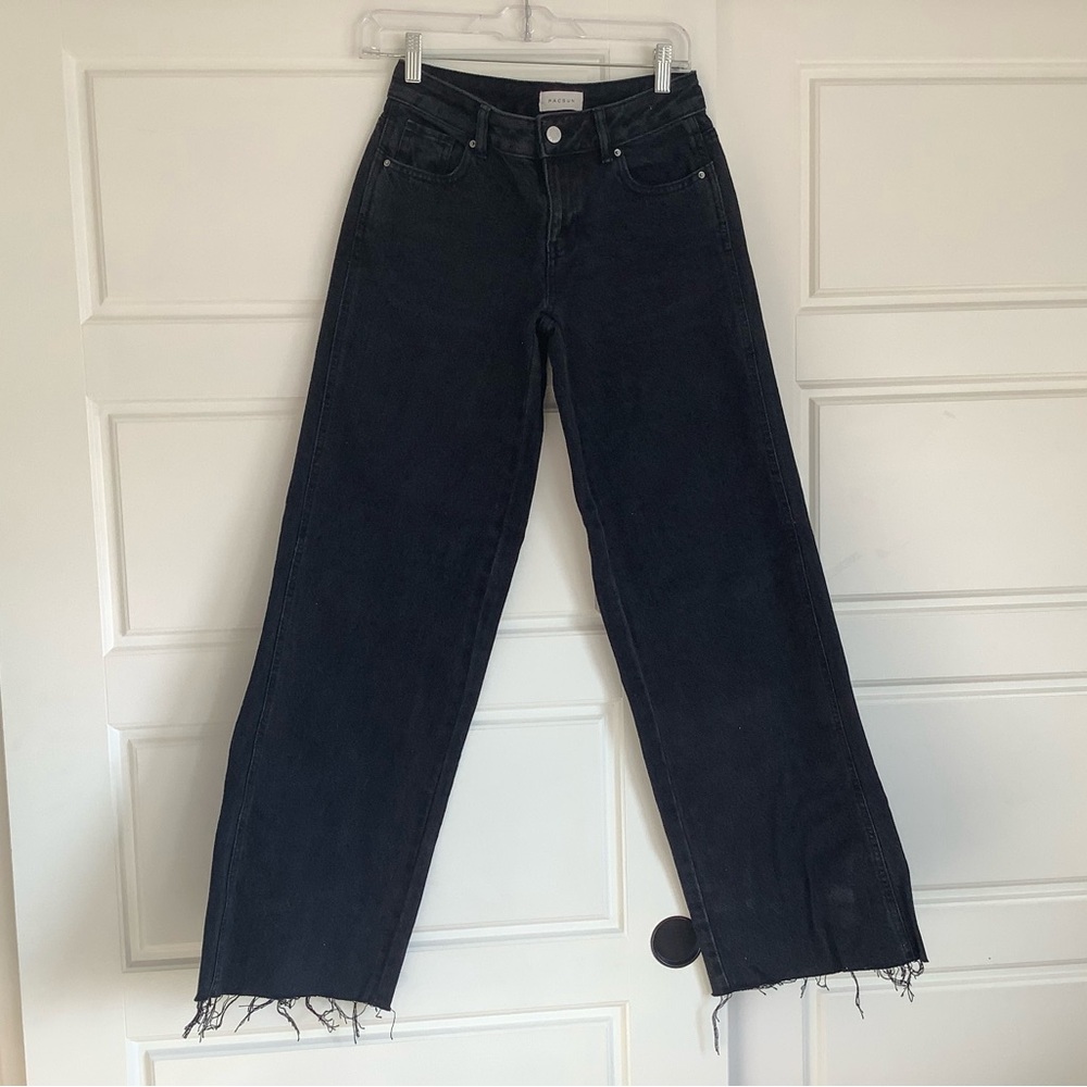 Pacsun Casey Low Rise Baggy Jeans Washed Black